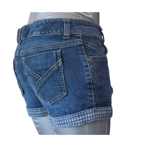 Tommy Hilfiger Shorts Girls 16 Low Rise Cuffed Denim Stretch (W28 L2) - Picture 4 of 12
